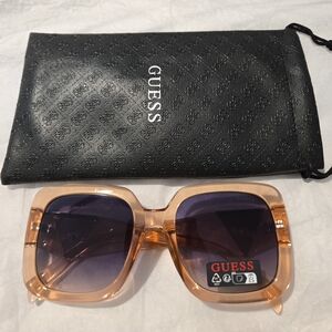 Guess Women's Oversize Orange Sunglasses